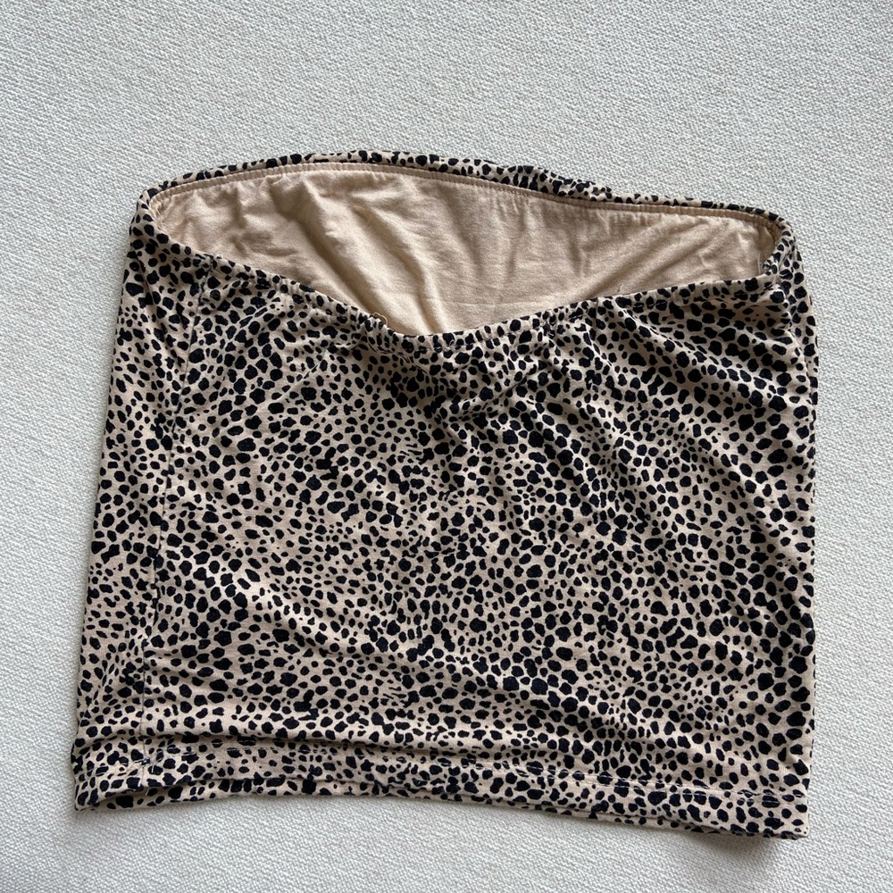Cheetah Print Tube Top - Picture 3 of 5